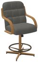Chromcraft Customizable Ryland Metal Swivel Tilt Counter Height Dining Stool-4