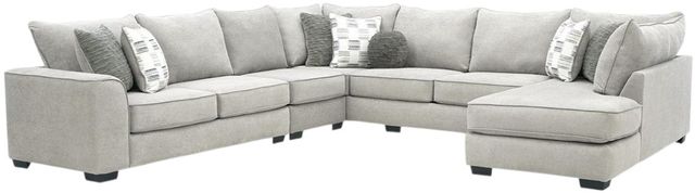 Albany Industries 4-Piece Glenrock Gray U-Shape Sectional-0