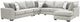 Albany Industries 4-Piece Glenrock Gray U-Shape Sectional-0