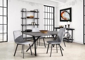 Mazin Furniture Memphis Gray Side Dining Chair-2