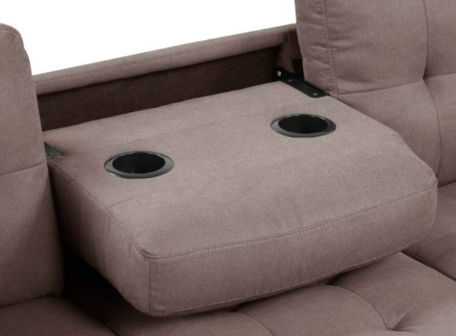 Milton Greens Stars 3-Piece Dark Brown Reversible Sectional with Ottoman-3