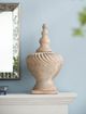 A & B Home Chester White Swirl Vase-4