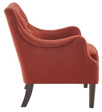 Olliix by Madison Park Qwen Spice Button Tufted Accent Chair-1
