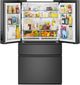Whirlpool® 36" 30 Cu. Ft. FingerPrint Resistant Black Stainless Steel French Door Refrigerator with Flexible Temperature Drawer-1