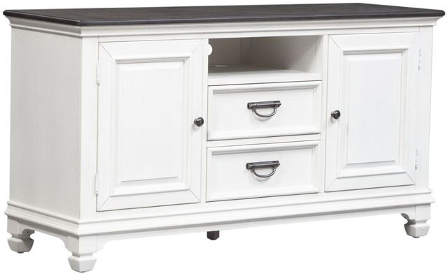 Liberty Furniture Allyson Park Charcoal/Wirebrushed White 56" TV Console-0