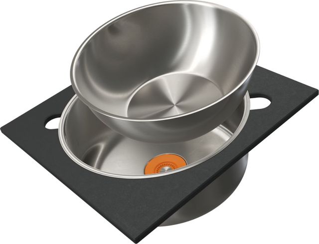 The Galley® Graphite Wood Composite Dual Tier Wash & Serve Set-0