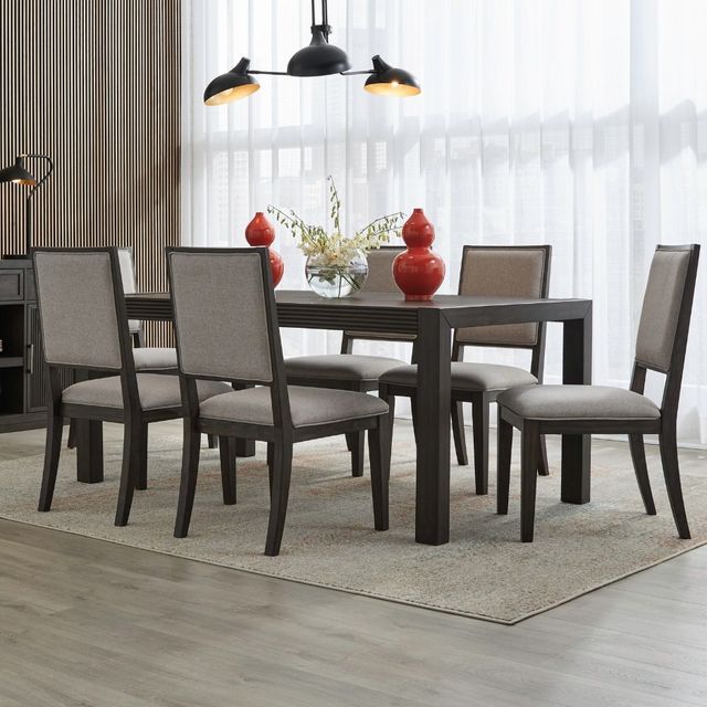 Liberty Furniture Modern Edge 7-Piece Caffe/Gray Dining Set-3