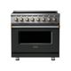 Viking® 5 Series 36" Antique Bronze Pro Style Induction Range-0