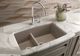Blanco Performa Cinder 33" Silgranit Granite Composite Undermount Double Bowl Kitchen Sink with 60/40 Split-3