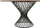 Armen Living Cirque Varde 5-Piece Walnut Dining Set-2