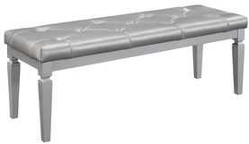 Mazin Furniture Allura Silver Bed Bench-0