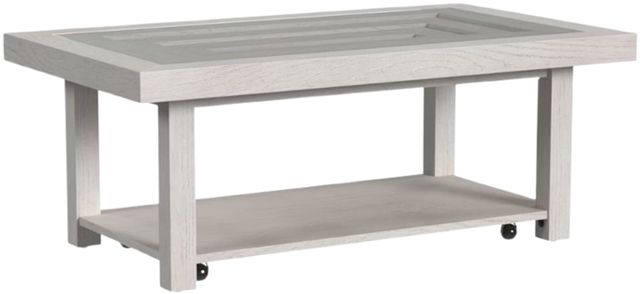 Elements International Avalanche 3-Piece Antique White Occasional Table Set-3