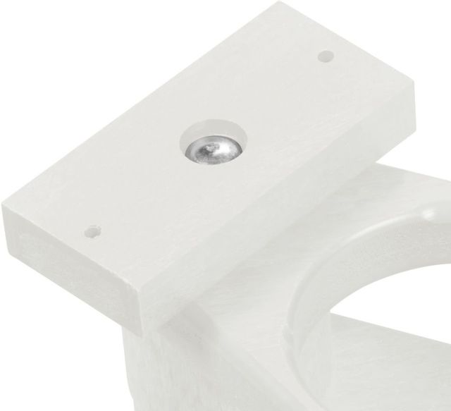 C.R. Plastics Adirondack White Wineglass / Cup Holder-1