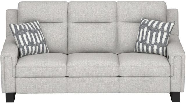 Emerald Home Teagan Cream Dual Power Reclining Sofa-3
