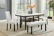 New Classic® Home Furnishings Carissa 6-Piece Espresso/Stone Dining Table Set-1
