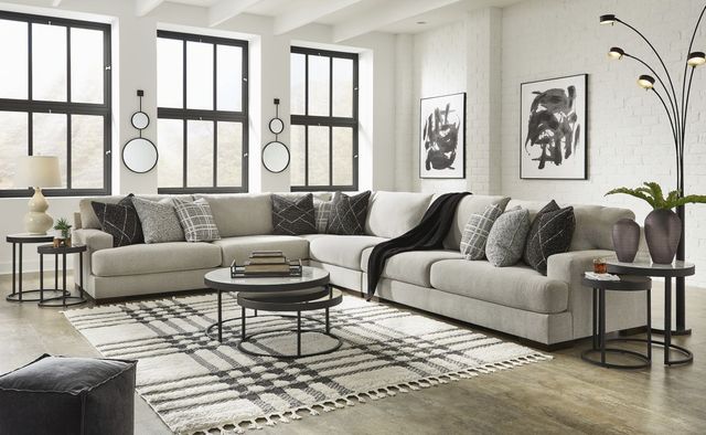 Benchcraft® Artsie 4-Piece Ash L-Shape Sectional-3