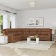 Flexsteel® Linden 6-Piece Caramel L-Shape Power Reclining Sectional-0