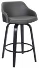 Armen Living Alec Black/Gray 30" Swivel Bar Stool-0