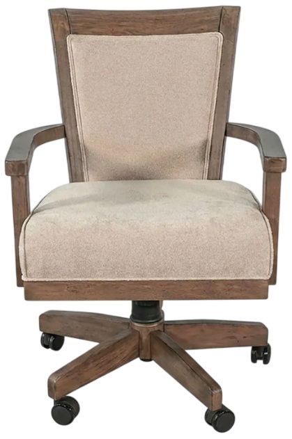 Sunny Designs™ Doe Valley Buckskin/Neutral Beige Game Chair with Casters-2