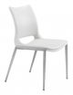 Zuo® Ace White/Silver Dining Chair-0