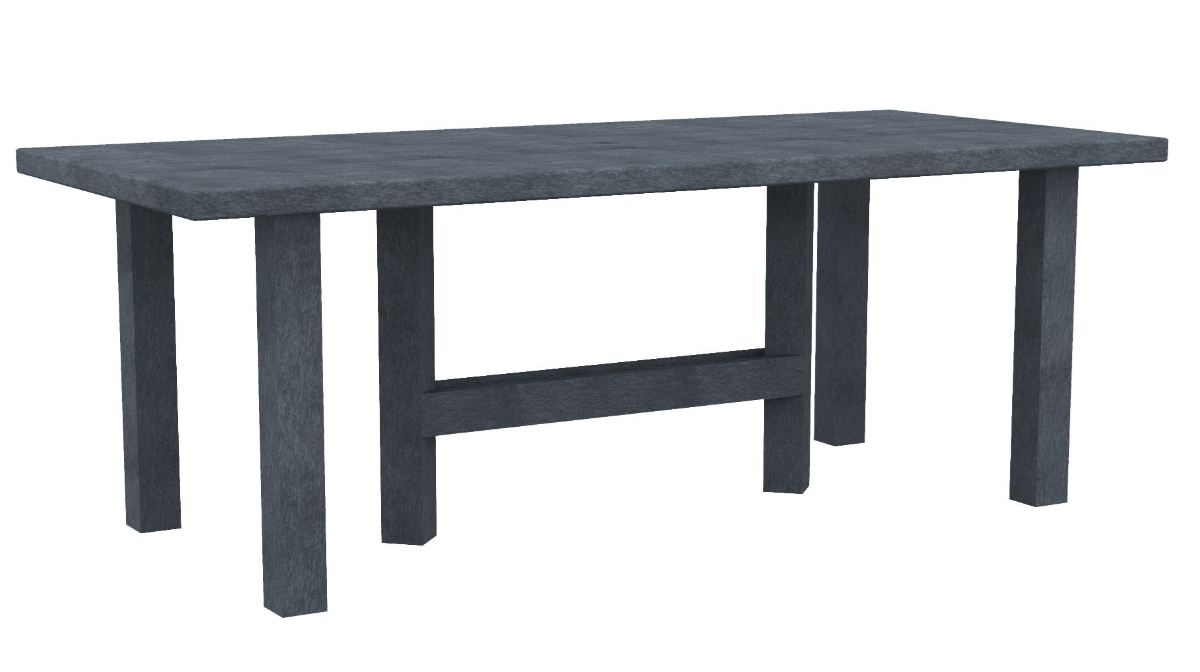 C R Plastics Napa Outdoor Dining Table - Slate Grey | Gabriele