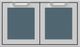 Hestan® AGAD Series 36" Pacific Fog Outdoor Double Access Door-0