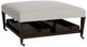 Bassett® Furniture Customizable Kara 40" Ottoman with Trays-0