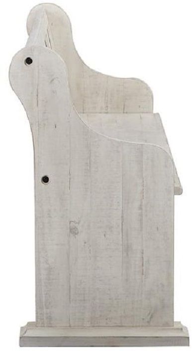 Magnussen Home® Bronwyn Alabaster Bench with Back-2