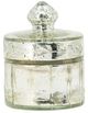 A & B Home Clear/Silver Lidded Jar-1