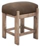 International Furniture Direct White Balam Camel Brown Accent Stool-0