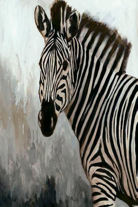 Classic Home Zebra Painting by Buddy Whitlock-1