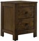 Mazin Furniture Edgar Dark Rustic Oak Nightstand-0
