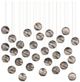 Currey & Company Palatino Blue Marbeled/Silver Multi-Drop Pendant Lighting-0