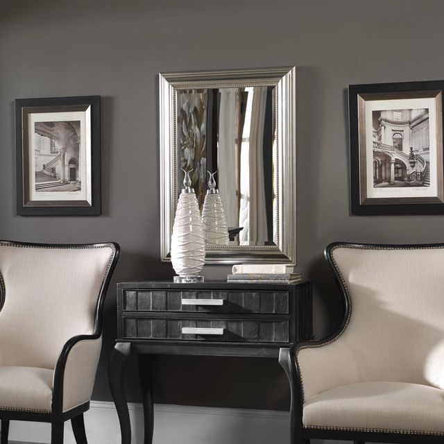 Uttermost® Stuart Silver Leaf Mirror-1
