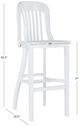 Linon Norman 2-Piece White Bar Stool Set-2