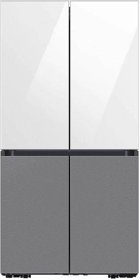Samsung Bespoke Flex™ 18" White Glass French Door Refrigerator Top Panel-2