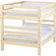 Crate Designs™ Furniture Unfinished Queen/Queen Tall Ladder End Bunk Bed-0
