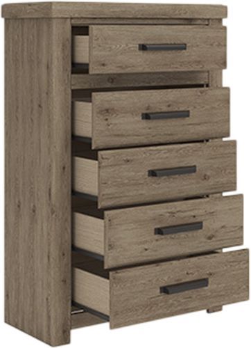 Signature Design by Ashley® Oliandon Light Brown 5-Drawer Chest-4