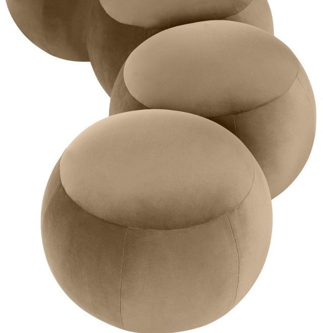 Meridian Furniture Apollo Beige 65" Velvet Upholstered Bench-4