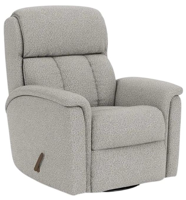 Flexsteel® Luna Silver Spray Swivel Gliding Recliner-0