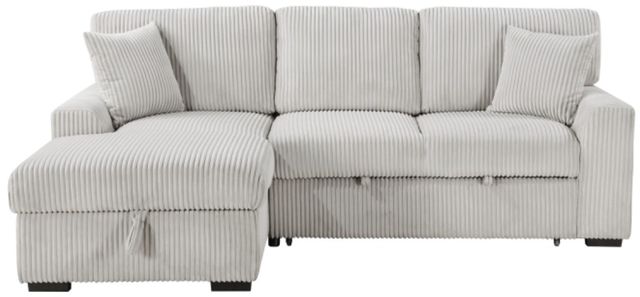 Homelegance® Marsh 2-Piece Gray Left-Arm Facing Sectional and Chaise-2