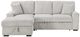Homelegance® Marsh 2-Piece Gray Left-Arm Facing Sectional and Chaise-2