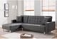 Milton Greens Stars 2-Piece Gray Reversible Sectional Sofa Bed-3