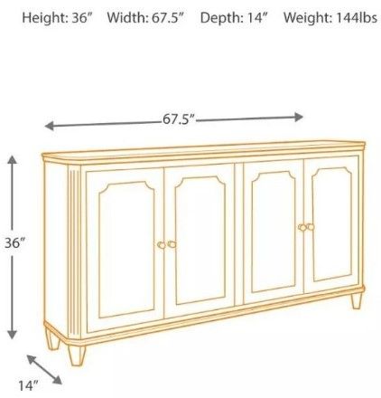 Signature Design by Ashley® Mirimyn Antique White Accent Cabinet-5