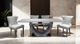 Furniture of America® Portanova 2-Piece Silver/White Side Chair Set-1