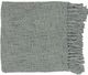 Surya Tobias Medium Gray 51"x71" Throw Blanket-0