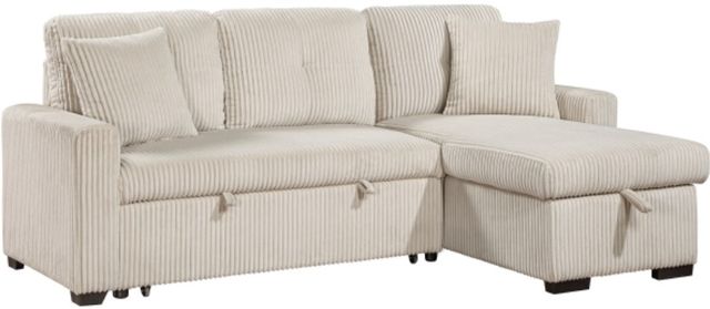 Homelegance® Rhett 3-Piece Beige Right-Arm Facing Reversible Sleeper Sectional-2