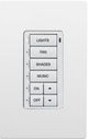 Crestron® Cameo® White Smooth infiNet EX® 120V Wireless Keypad-0