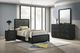 Coaster® Cavelle 4-Piece Black Youth Twin Upholstered Panel Bedroom Set-1