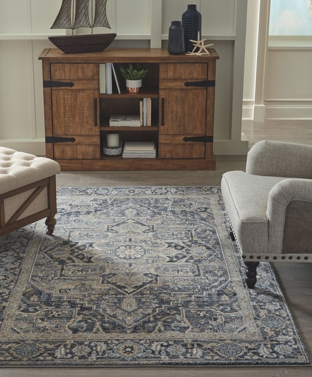 Signature Design by Ashley® Paretta Cream/Navy/Gray Medium Rug-2